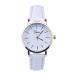 Geneva Watches Women Dress Clock Relogio Feminino PU Leather Black Analog Quartz Watch CF