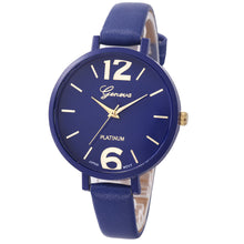 Geneva Watches Women PU Leather Band Clock Analog Elegant Quartz Dress Wrist Watch Relogio Feminino CF