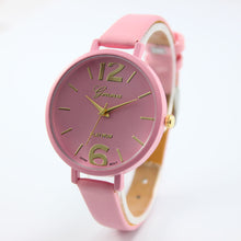 Geneva Watches Women PU Leather Band Clock Analog Elegant Quartz Dress Wrist Watch Relogio Feminino CF