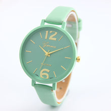 Geneva Watches Women PU Leather Band Clock Analog Elegant Quartz Dress Wrist Watch Relogio Feminino CF