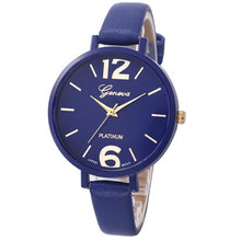 Geneva Watches Women PU Leather Band Clock Analog Elegant Quartz Dress Wrist Watch Relogio Feminino CF