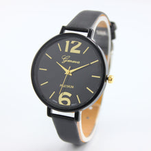 Geneva Watches Women PU Leather Band Clock Analog Elegant Quartz Dress Wrist Watch Relogio Feminino CF
