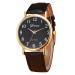Geneva Watches Women Relogio Feminino Retro Design PU Leather Strap Analog Dress Clock Watch CF