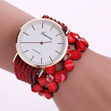 Geneva Women Bracelet Watches Rhinestone Crystal Dress clock bangle Wrist Watch Relogio Feminino CF