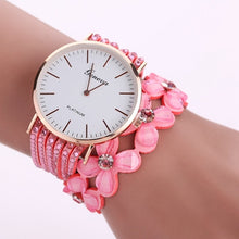 Geneva Women Bracelet Watches Rhinestone Crystal Dress clock bangle Wrist Watch Relogio Feminino CF