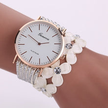 Geneva Women Bracelet Watches Rhinestone Crystal Dress clock bangle Wrist Watch Relogio Feminino CF