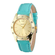 Geneva Women Dress Watches Rhinestone Crystal relogio feminino Analog Clock PU Leather Band Quartz Wrist Watch CF