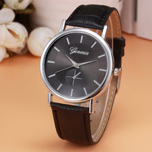 Geneva Women Watch Dress Clock Retro Design PU Leather Band Analog Quartz Wrist Watch Relogio Feminino CF