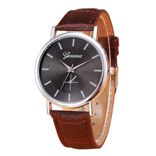 Geneva Women Watch Dress Clock Retro Design PU Leather Band Analog Quartz Wrist Watch Relogio Feminino CF