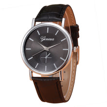 Geneva Women Watch Dress Clock Retro Design PU Leather Band Analog Quartz Wrist Watch Relogio Feminino CF