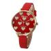 Geneva Women Watch Dress Clock Heart Pattern Faux Leather Quartz Analog Watch Relogio Feminino CF