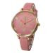 Geneva Women Watch Dress Clock Heart Pattern Faux Leather Quartz Analog Watch Relogio Feminino CF