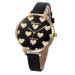 Geneva Women Watch Dress Clock Heart Pattern Faux Leather Quartz Analog Watch Relogio Feminino CF