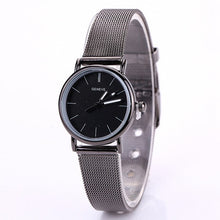 Geneva Women Watches Dress Clock Stainless Steel Mesh Band Quartz Wrist Watch Relogio Feminino Gift CF