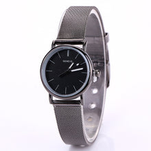 Geneva Women Watches Dress Clock Stainless Steel Mesh Band Quartz Wrist Watch Relogio Feminino Gift CF