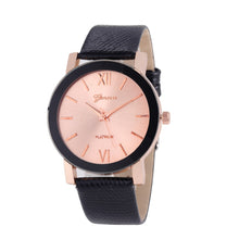 Geneva Women Watches Dress Elegant Clock PU Leather Band Gold Silver Date Wrist Watch Relogio Feminino CF
