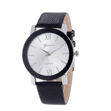 Geneva Women Watches Dress Elegant Clock PU Leather Band Gold Silver Date Wrist Watch Relogio Feminino CF