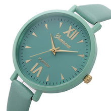 Geneva Women Watches Leisure Time Dress Clock PU Leather Band Analog Simple Clock Watch Relogio Feminino CF