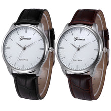 Geneva Women Watches Retro Design PU Leather Band Dress Clock Analog Quartz Wrist Watch Relogio Feminino CF
