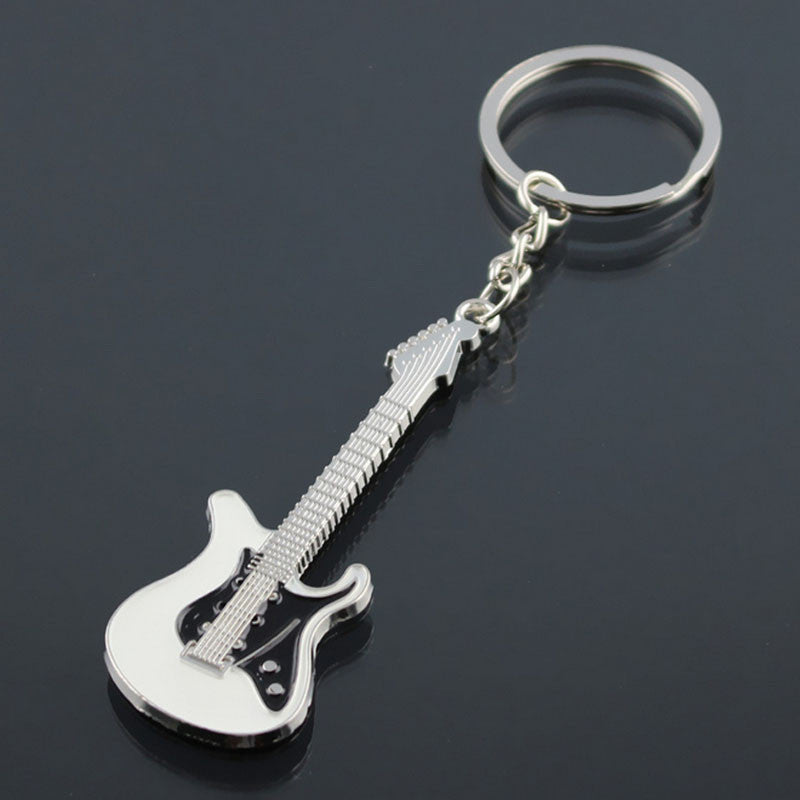 Guitar Keychain Buckle Key Chain Ring for men's Gifts Design CF