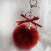 Key Chain Faux Rabbit Fur Ball Keychain Bag Plush Car Keys Ring Car Keyring Pendant Gift for girl CF