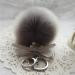 Key Chain Faux Rabbit Fur Ball Keychain Bag Plush Car Keys Ring Car Keyring Pendant Gift for girl CF