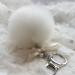 Key Chain Faux Rabbit Fur Ball Keychain Bag Plush Car Keys Ring Car Keyring Pendant Gift for girl CF
