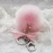 Key Chain Faux Rabbit Fur Ball Keychain Bag Plush Car Keys Ring Car Keyring Pendant Gift for girl CF