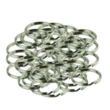 Key Chain Keyring Voberry 50pcs KeyRing Kay Chain 25mm Round Split Key Rings Keychain With Nickel CF