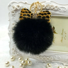 Key chain Fluffy Faux Rabbit Fur Ball Charm Car Keychain Handbag Solid Charm Key Ring Gift CF