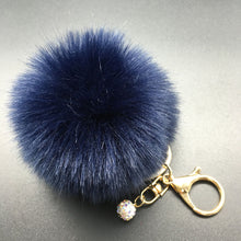 Key chain Fluffy Faux Rabbit Fur Ball Charm Car Keychain Handbag Solid Charm Key Ring Gift CF
