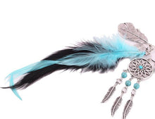 Keychain Bohemia Dreamcatcher Feather Key chain Bag Plush Key Ring Car Keys Pendant Gift CF