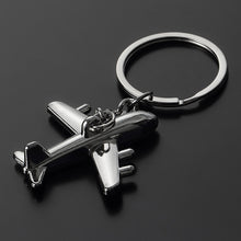 Keychain Personality Key Chain Metal Keyring Civil Aircraft Pattern Keys Ring Gift CF