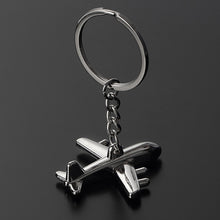 Keychain Personality Key Chain Metal Keyring Civil Aircraft Pattern Keys Ring Gift CF
