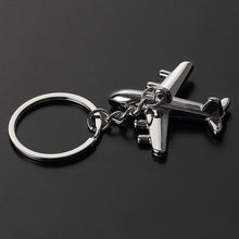 Keychain Personality Key Chain Metal Keyring Civil Aircraft Pattern Keys Ring Gift CF