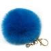 Keychain Fluffy Faux Rabbit Fur Ball Charm Plush Car Key Ring for bag Pendant Gift CF