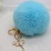 Keychain Rabbit Fur Dancing Angel Rhinestone Ball Bag Plush Car Key Ring Charm Car Key Pendant gift CF