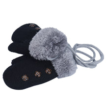 Knitted Gloves Children Warm Rope Mittens Boy Leaf Girl Glove CF