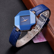 Ladies Dress Watches Women Crystal Rhinestone PU Leather Band Clock Relogio Feminino Quartz Watch CF