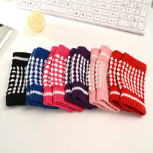 Ladies Hand Wrist Warmer Fingerless Gloves Cute Girls Knitting Warm Mittens Pineapple Pattern CF