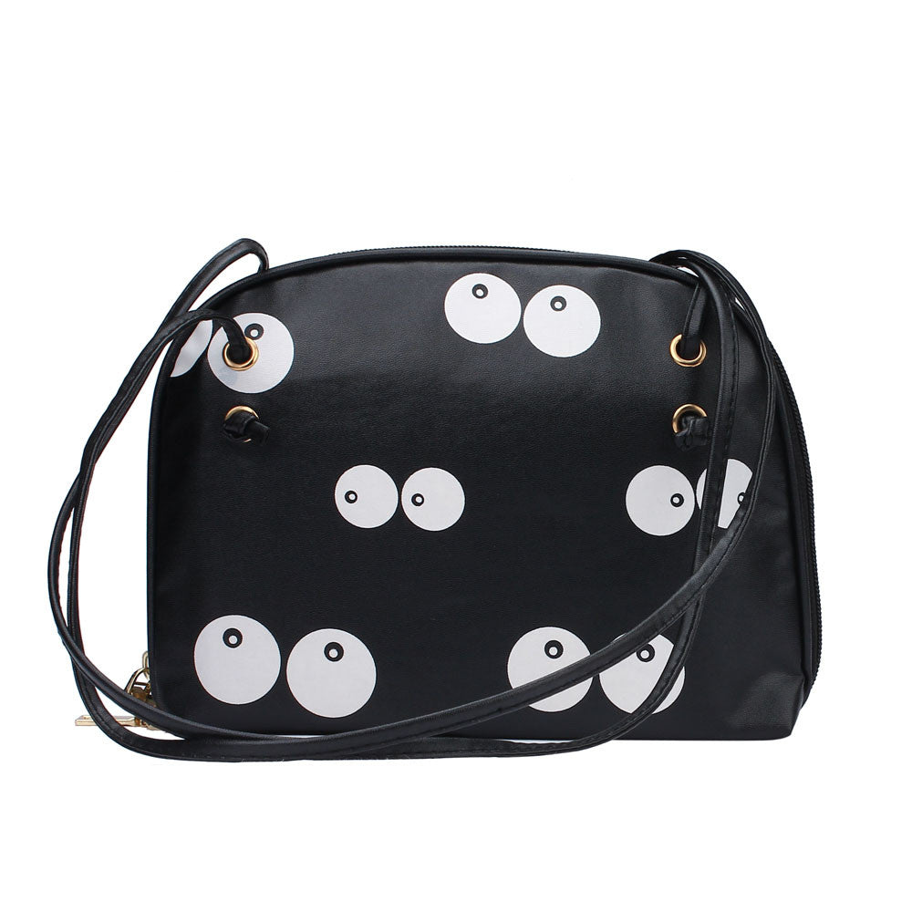 Lovely Design Bags Women Eye Faux Leather Satchel Shoulder Bag Messenger Tote Crossbody Bags Handbag CF
