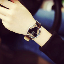 Lover's Watch 2PCS Unique Hollowedout Triangular Dial Black Watches Clock Relogio Masculino CF