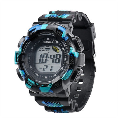 Men Digital Watches Military army LED Alarm Date Rubber Band Clock Watch Relogio Masculino CF