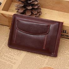 Men Leather Card Cash Receipt Holder Organizer Bifold Wallet Purse Coin Purse Pouch ID Card Dollar Package CF