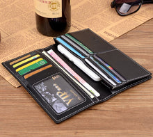 Men Wallet Long Purse PU Leather Card Cash Receipt Holder Organizer Wallets bolso masculino CF