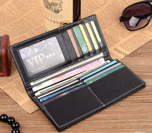Men Wallet Long Purse PU Leather Card Cash Receipt Holder Organizer Wallets bolso masculino CF