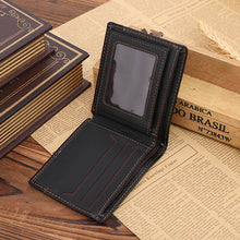 Men Wallets Luxury PU Leather Card Cash Receipt Holder Organizer Bifold Wallet Purse bolso masculino CF