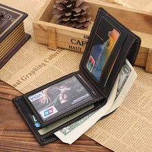 Men Wallets Luxury PU Leather Card Cash Receipt Holder Organizer Bifold Wallet Purse bolso masculino CF
