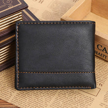Men Wallets Luxury PU Leather Card Cash Receipt Holder Organizer Bifold Wallet Purse bolso masculino CF