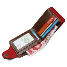 Men Wallets Mini PU Leather Credit Card ID Coin Holder Money Clip Wallet bolso masculino CF